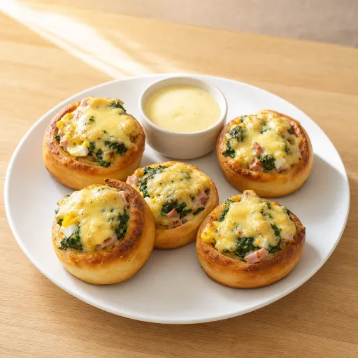 Bella Casa-Brötchen (5 Stk.), Spinat, Schinken, gekochtes Ei, Sauce Hollandaise - Bella Casa Datteln
