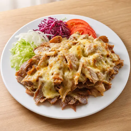 1 Portion Dönerfleisch, mit Käse überbacken - Bella Casa Datteln