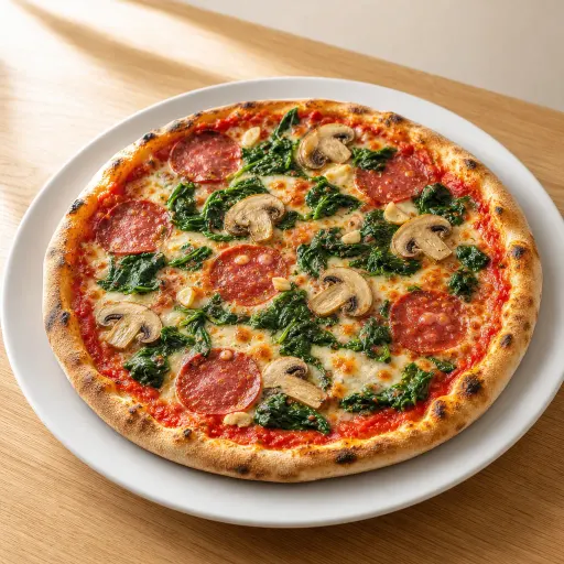 Bellisima, Spinat, Champignons, Salami, Knoblauch - Bella Casa Datteln