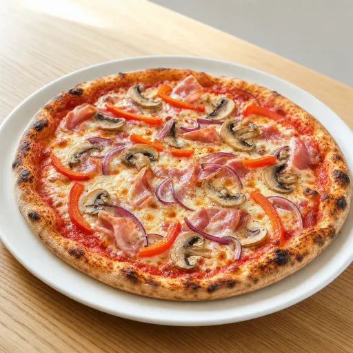 Contadina, Schinken, Champignons, Paprika, Zwiebeln - Bella Casa Datteln