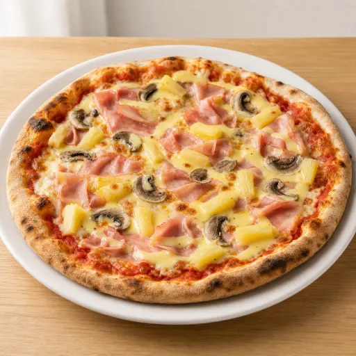 Del Habib, Sauce Hollandaise, Schinken, Champignons, Ananas - Bella Casa Datteln