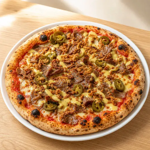 Döner Jalapenos, Sauce Hollandaise, Dönerfleisch, Jalapenos, Röstzwiebel - Bella Casa Datteln