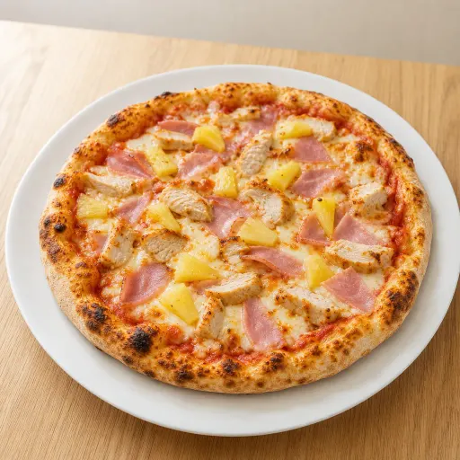 Hawaii Classic, Ananas, Schinken, Hähnchenbrust - Bella Casa Datteln