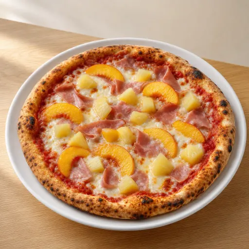 Jamaika, Schinken, Pfirsich, Ananas - Bella Casa Datteln