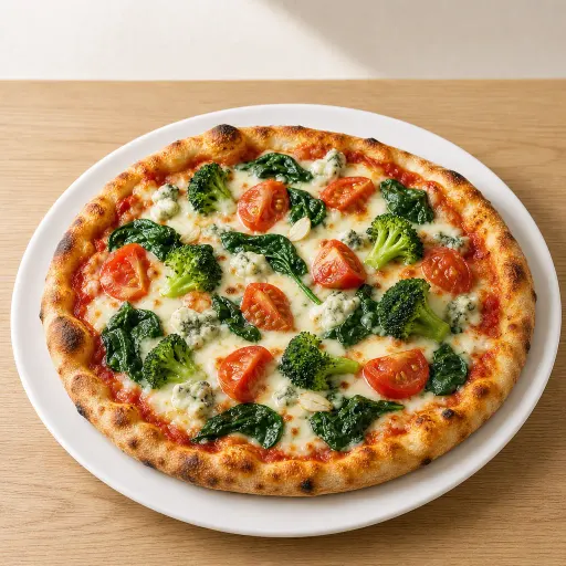 Popeye, Spinat, Mozzarella, frische Tomaten, Broccoli, Gorgonzola, Knoblauch - Bella Casa Datteln