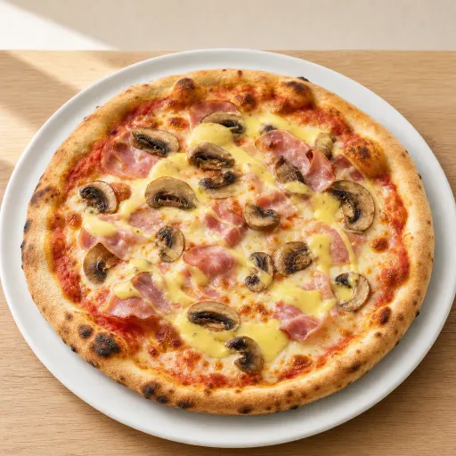 Toscana Spezial, Schinken, Champignons, Sauce Hollandaise - Bella Casa Datteln
