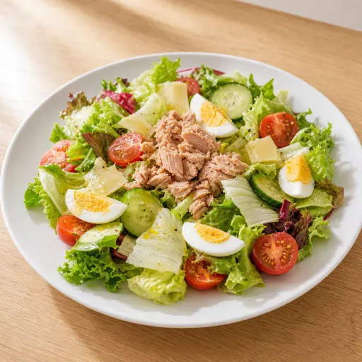 Tonno, mit Eisbergsalat, Tomaten, Gurken, Thunfisch, Ei, Käse - Bella Casa Datteln